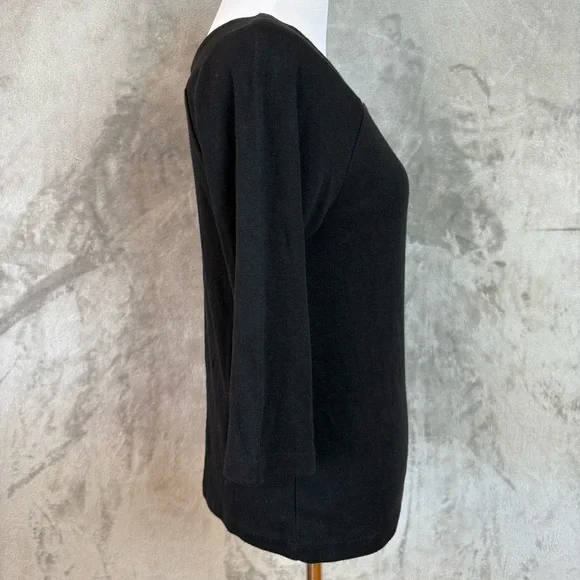 Elegant Coquette Girl Dressy Bow 3/4 Sleeve Sweater Top Wmn’s S - Picture 5 of 11